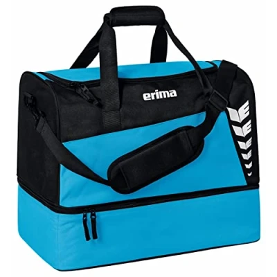 Imagen de Erima Bolsa de Deporte con Compartimento Inferior Six Wings, Curacao/Negro, S