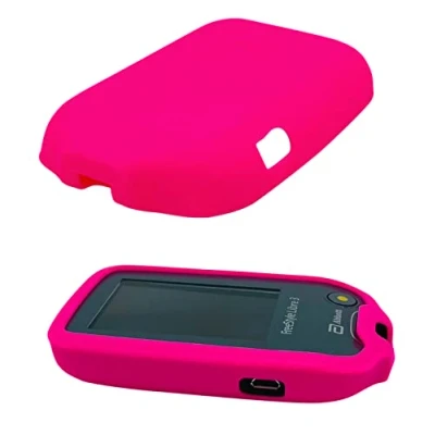 Imagen de Juego de fundas y protectores pantalla para Freestyle Libre 3 Medidor azúcar en sangre, material antideslizante, 100% ajuste perfecto, incluye 2