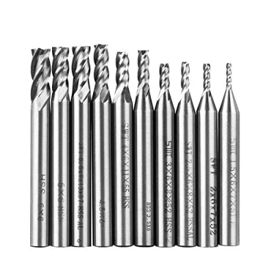 Imagen de Linkstyle 10 Piezas Brocas para Metal (1.5 6mm), HSS 4 Flauta Juego de Profesional, CNC Herramientas Puntas Vástago Recto Madera Acero Porcelana Cerámica Hormigón Ladrillo Plástico