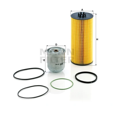Imagen de MANN FILTER SP 2041 2 x Filtro de aceite con junta Cartucho filtrante
