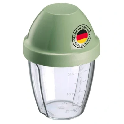 Imagen de Westmark recipiente/shaker con disco mezclador extraíble, capacidad: 0,25 l, altura: 12,8 cm, plástico, sin BPA, Mix Ei, color: transparente/verde, 3089227M