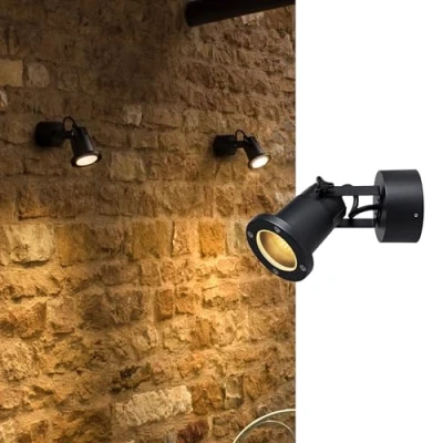 Imagen de SLV luminaria de superficie pared NAUTILUS WL QPAR51 / iluminación para paredes, entradas, foco led exterior, exterior GU10 IP54 11 W antracita
