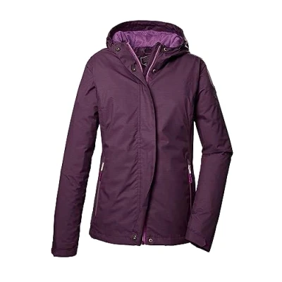 Imagen de killtec Mujer Chaqueta funcional/chaqueta outdoor con capucha KOS 68 WMN JCKT, dark aubergine, 34, 41347 000