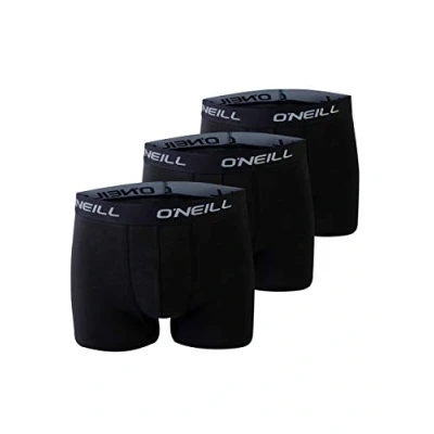 Imagen de Calzoncillos tipo bóxer Plain de O ́Neill para Hombre, 3 unidades, 900003, Negro (6969)., extra large
