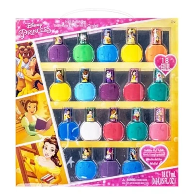 Imagen de Disney Princess Set de Esmalte uñas para Niños no tóxico y removible Regalo niñas a partir 3 años by Townley Girl