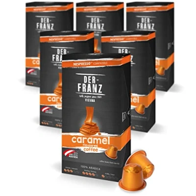 Imagen de Cápsulas de café compatibles con Nespresso, 6 x 10 Cápsulas, aromatizado aroma a Carameloo