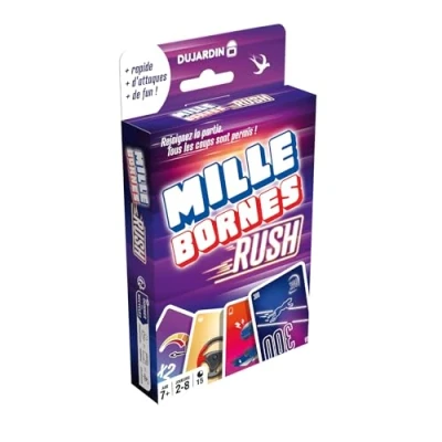 Imagen de Dujardin Mille Bornes Rush Juego de Mesa Cartas Llega A los 1000 terminales Primero Jugar en Familia o Entre Amigos 2 8 Jugadores Partir 7 años