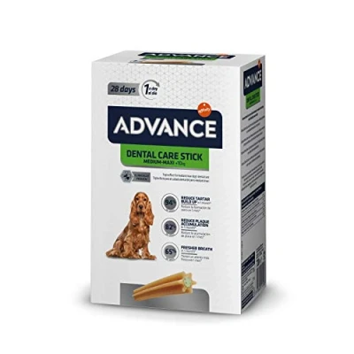 Imagen de ADVANCE Snacks Dental Care Stick Medium/Maxi Barrita Para Perros De Razas Medianas y Grandes Pack 13 x 180 g Total 2,34 kg