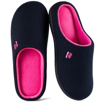 Imagen de RockDove Zapatilla de dos Tonos y Espuma Viscoelástica para Mujer, 42/43 EU, Azul Marino Oscuro/Fucsia