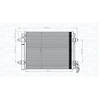Imagen de MAGNETI MARELLI 350203833000 Condensador con secador 560x448x16 448 560 16 VOLKSWAGEN: Tiguan I, II