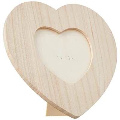 Imagen de Artémio Marco con Forma de corazón (Madera, 17,5 x cm), Color Beige