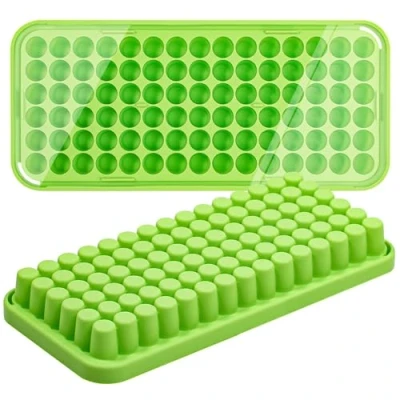 Imagen de Webake Mini cubitera de silicona con tapa, 2 unidades 1,2 cm, pequeña para cerveza, cócteles, whisky, agua, refrescos, frutas