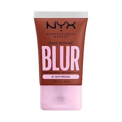Imagen de NYX Professional Makeup Bare with Me Blur Skin Tint, Base de maquillaje difuminadora, Hidratación hasta 12H, Acabado Mate, Tono: Deep Bronze