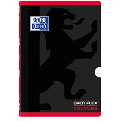 Imagen de Oxford Openflex colours Pack de 10 Cuadernos grapados tapa plástico, color rojo