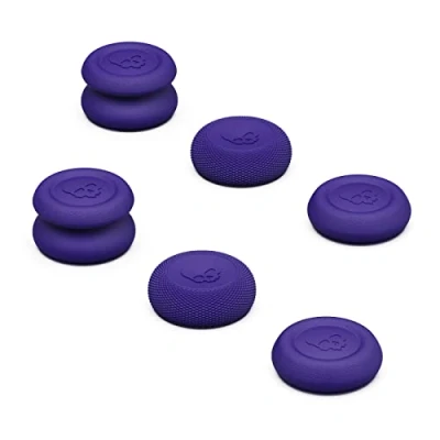 Imagen de Skull &amp; Co. Skin, CQC and FPS Thumb Grip Set Joystick Cap Analog Stick for Nintendo Switch Pro Controller PS5 / PS4 Slim/Pro Galactic Purple, 3Pairs(6pcs)