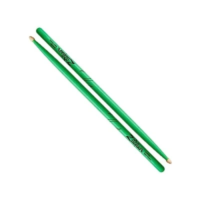 Imagen de Zildjian 5ACWDGG Baquetas de neón (5 A, madera bellota), color verde