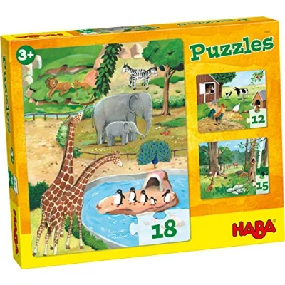 Imagen de HABA 4960 Puzzles Animales, a Partir de 3 años