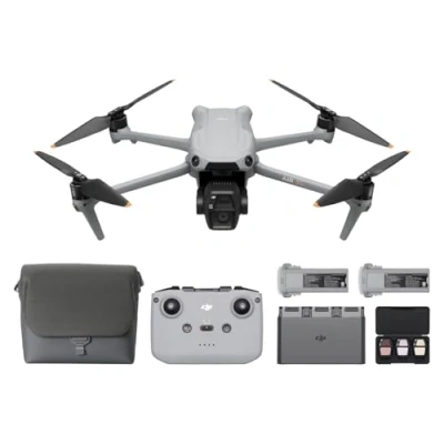 Imagen de Drone Air 3S Fly More Combo (DJI RC N3), CMO 1&quot;, 45 min Autonomía, Vídeos 4K/60 fps HDR, Doble Cámara, Panorámica Libre, Detección Obstáculos, Gris