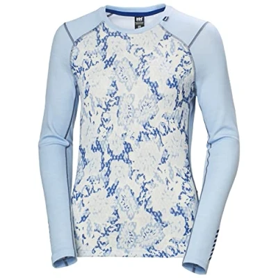 Imagen de Helly Hansen W Lifa Merino Midw Gra Crew, Camisa Mujer, Azul (Blue), S
