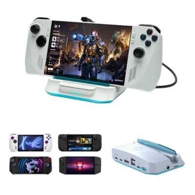 Imagen de Estación de Carga AVerMedia Steam Deck con HDMI 4K@60Hz, USB C, Captura Video para Deck, ROG Ally, Switch, iPhone X&#039;TRA GO GC515