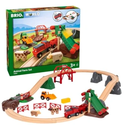 Imagen de BRIO Set ferroviario de Granja con Ganado