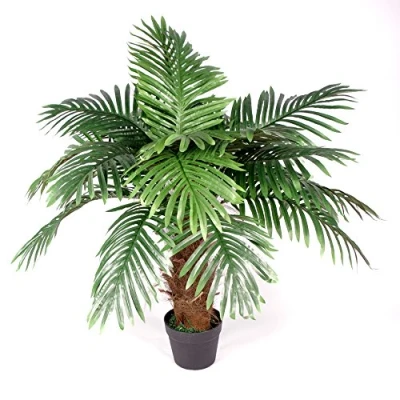 Imagen de Leaf Design UK Palmera Artificial de Princesas (100 cm), Color marrón