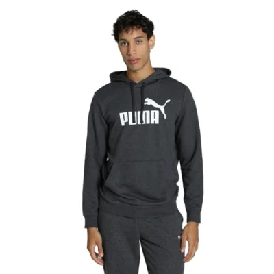 Imagen de PUMA ESS No. 1 Logo Hoodie TR, Felpe con Cappuccio Hombre, Dark Gray Heather,