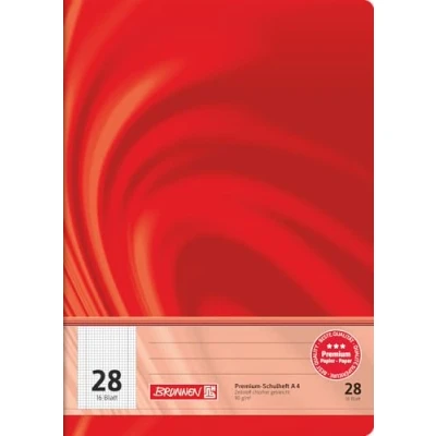 Imagen de Brunnen 104472802 Cuaderno A4 Vivendi (, 16 hojas, 5 mm, cuadriculado, con margen, línea 28)