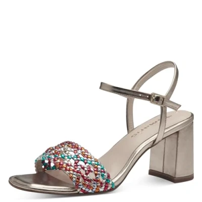 Imagen de Tamaris Mujer 1 28055 42, Sandalia con talón, Multicolor, 40 EU