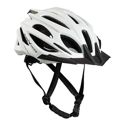 Imagen de BLACK CREVICE Casco de Bicicleta para Adultos I MTB Unisex Talla Ajustable (S/M (54 58 cm), Blanco)