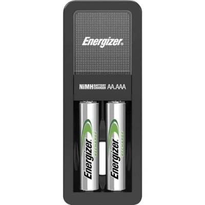 Imagen de Energizer Cargador MINI con capacidad de 2 pilas AAA, 700 mAh, indicador la carga pila, auto desconexión evitando sobrecarga