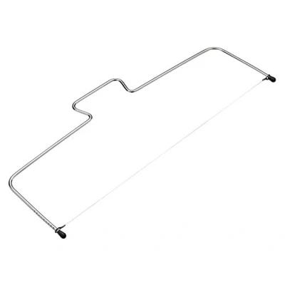 Imagen de KitchenCraft Sweetly Does It Cortador de Tartas, Nivelador, Alambre para Cortar Capas, Accesorio Hornear Acero al Carbono, 40cm, Plateado