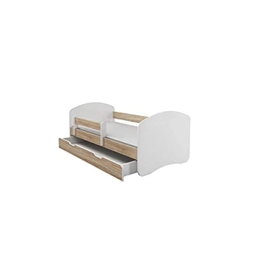 Imagen de BDW Cama infantil con un cajón y colchón (roble sonoma1, 140 x 70 cm)
