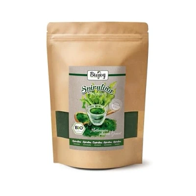 Imagen de Biojoy Espirulina en Polvo Ecológica (500 g), de Alga Verde (Spirulina platensis)