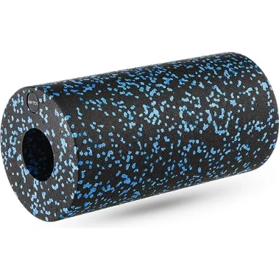 Imagen de Gymtek Rodillo Masaje Muscular, EPP Foam Roller, 29,5 cm, Ø15 Rulo Muscular para las Piernas, Espalda y los Brazos, Roller Masaje, Pilates, Deporte, Crossfit (Negro azul)