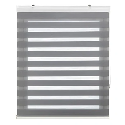 Imagen de Decorblind Estor Enrollable Noche y Día con Galería Instalación Pared o Techo, Medida Estor: 140x180 Ancho x Largo/Medida Tela 137x175 Color Gris, Ventanas