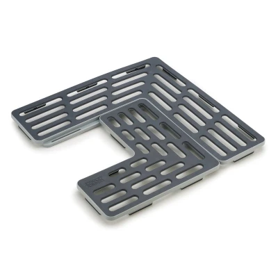 Imagen de Joseph Adjustable Sink Mat Saver Grey Set of 2