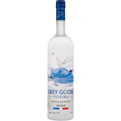 Imagen de GREY GOOSE vodka prémium francés, 40 % ALC., 300 cl / 3 l, elaborado exclusivamente con el mejor trigo francés y agua de manantial natural