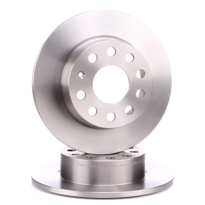 Imagen de VAICO V10 40077 Disco de freno Eje trasero 253 10 5 112 macizo Original calidad SEAT: Leon II Hatchback, III ST