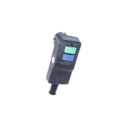 Imagen de as Schwabe Enchufe de protección 30 mA, contacto puesta A tierra 230 V/ 16 Para uso en exteriores, conexión permanente, Con indicador funcionamiento y circuito prueba