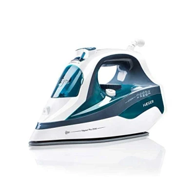 Imagen de HAEGER VAPOUR PRO 2700 Plancha de vapor 2700W, Base en cerámica, sistema antical, anti goteo y auto limpieza, vertical, regulador 45g