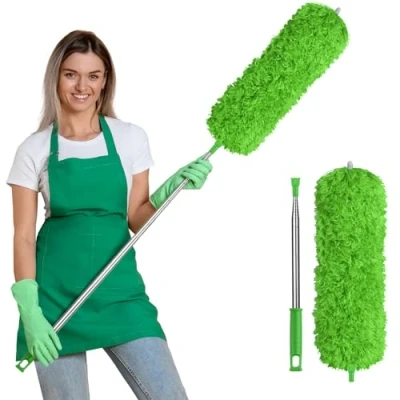 Imagen de Vicloon Cepillo para Polvo, Polvo Retráctil Grietas, Limpieza de Microfibra, Retráctil, Ajustable, Lavable