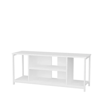Imagen de Awzil Soporte de TV L120cm Metal y Madera Blanco Menzzo