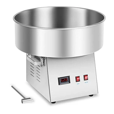 Imagen de Royal Catering RCZK 1030 W Máquina de Algodón Azúcar Industrial (Ø 52 cm, W, 1 unidad / 30 s, Acero Inoxidable)