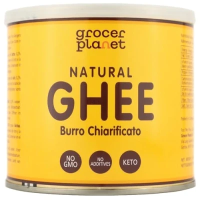Imagen de Grocer Planet Mantequilla de Ghee Natural (500g) Clarificada Ayurvédico Ideal para ceto y paleo Perfecto hornear asar