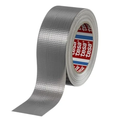Imagen de Tesa 60462 Duct Tape Cinta Americana Reforzada Extra Fuerte Para Reparaciones, Fijación, Embalaje, Sellado, Emergencias, Todos los Usos Interior y Exterior 50 mm x m (Gris)