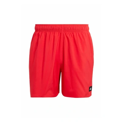 Imagen de adidas Hombre Solid CLX Short Length Swim Shorts, Pure Ruby/Black, S