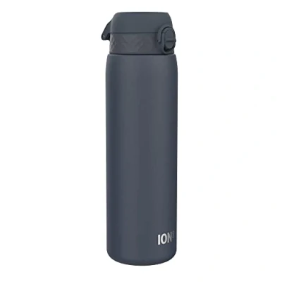 Imagen de Ion8 Botella Térmica 1 Litro, 920 ml, a Prueba de Fugas, Fácil Abrir, Cerradura Segura, Asa Transporte, Aptas para Lavavajillas, Acero Inoxidable, Ideal Deportes y Yoga, Azul Marino