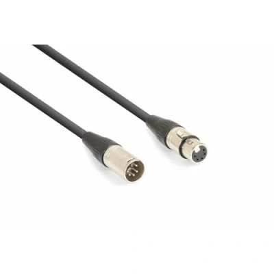 Imagen de PD Connex CX102 3 Cable DMX de 5 PIN calidad, sin interferencias, especialmente diseñado para efectos iluminación con protocolo DMX, conectores Macho XLR Hembra XLR, longitud metros