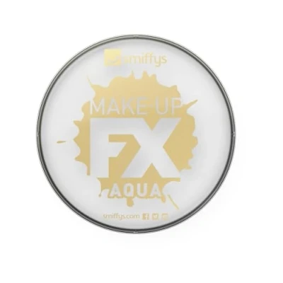 Imagen de Smiffys Maquillaje FX Smiffy, Aqua pintura facial y de cuerpo, blanco, 16ml, a base agua
